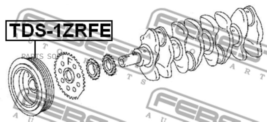 

FEBEST ШКИВ КОЛЕНВАЛА 1ZRFE/2ZRFE/3ZRFAE