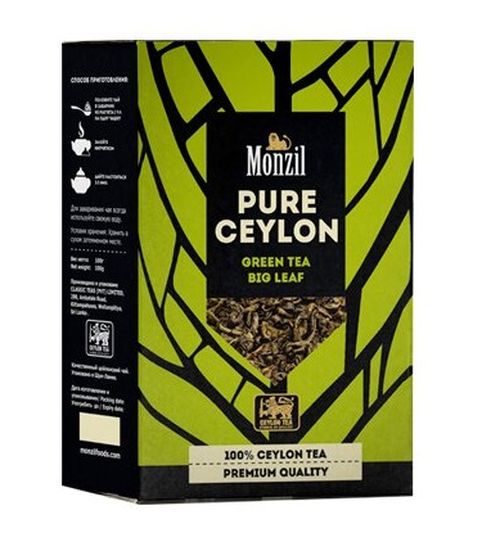 

Чай Monzil Pure Ceylon зеленый крупнолистовой, 100 г