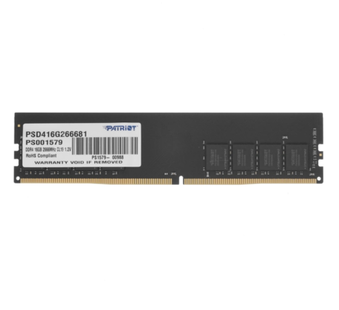 

Оперативная память Patriot Signature DDR4 16Gb 2666MHz (PSD416G266681)