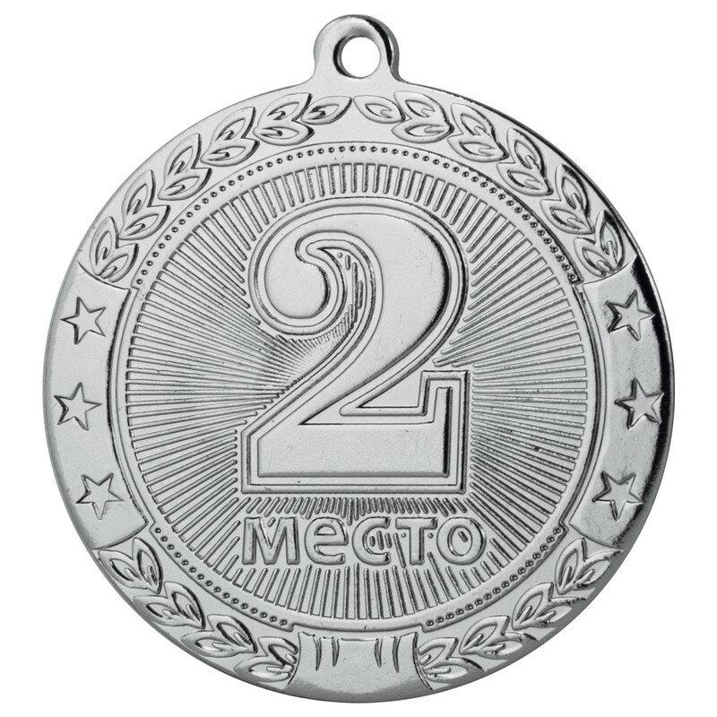 

Медаль призовая 2 место 45 мм 1094981, NoName