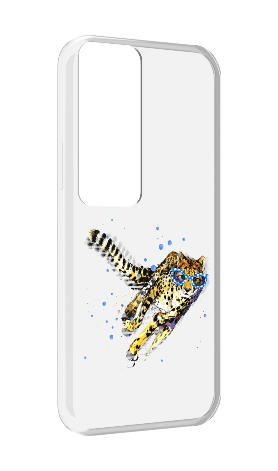 

Чехол MyPads гепард в очках для Tecno Pova Neo 2, Прозрачный, Tocco
