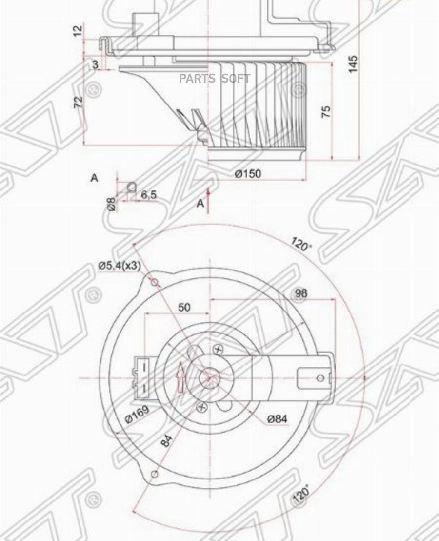 

SAT Мотор отопителя салона TOYOTA CAMRY#CV30/ES300 01-