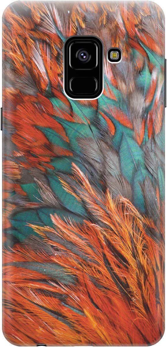 

Чехол на Samsung Galaxy A8 (2018) с принтом "Разноцветные перья", Желтый;зеленый, 1185