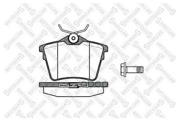 

Колодки дисковые задние с антискр. пл.\ BMW E81/E87/E90 1.6i-2.0i/1. STELLOX 1143 000B-SX