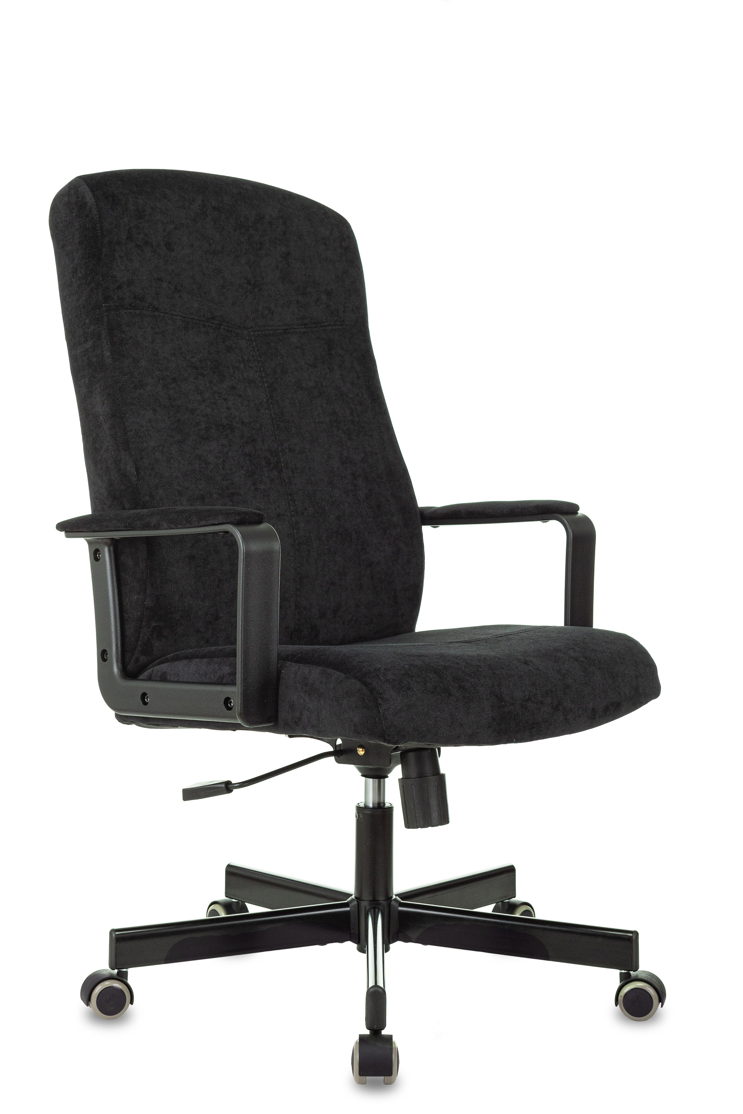 Кресло руководителя TopChairs ST-DOMINGO (Спинка и сиденье черная ткань)