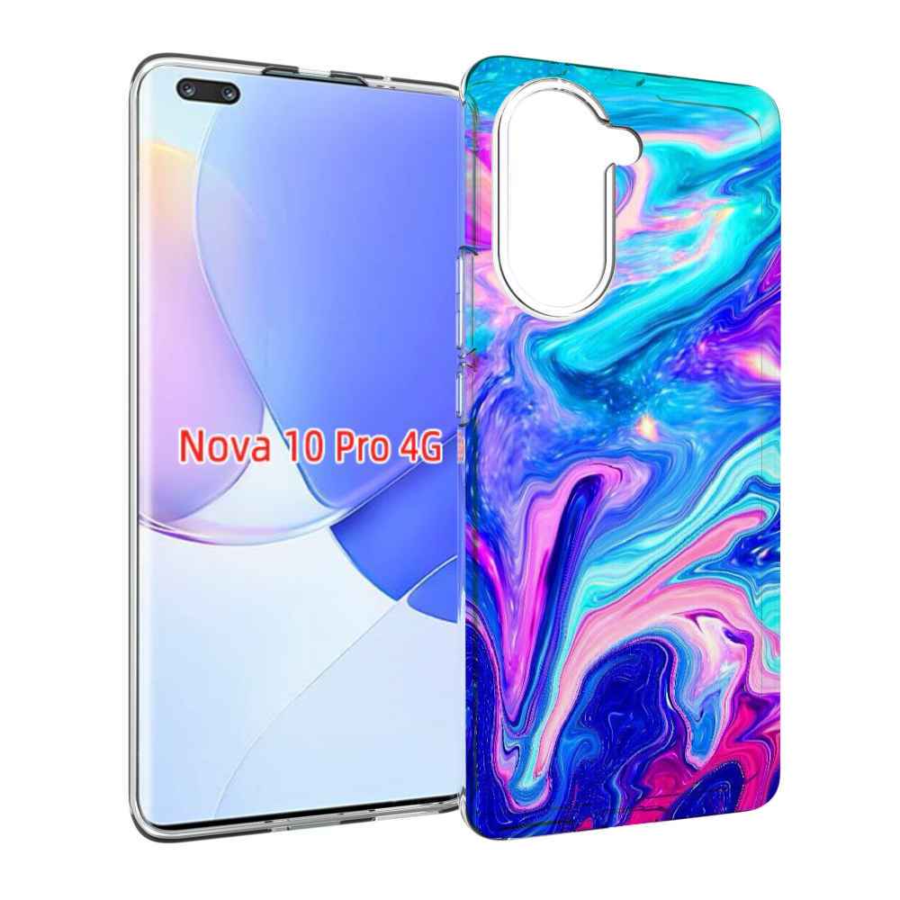 Чехол MyPads акварельные-краски для Huawei Nova 10 Pro противоударный