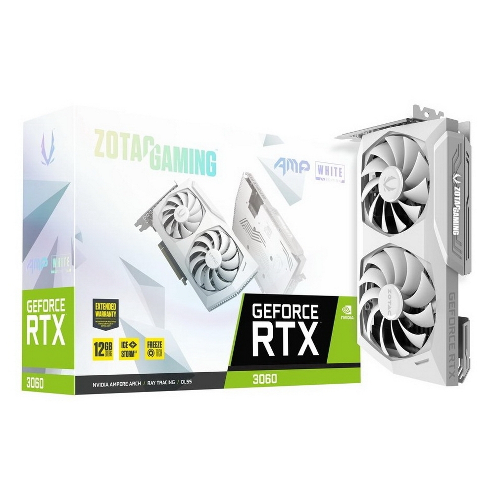 фото Видеокарта zotac gaming geforce rtx 3060 amp white edition (zt-a30600f-10p)