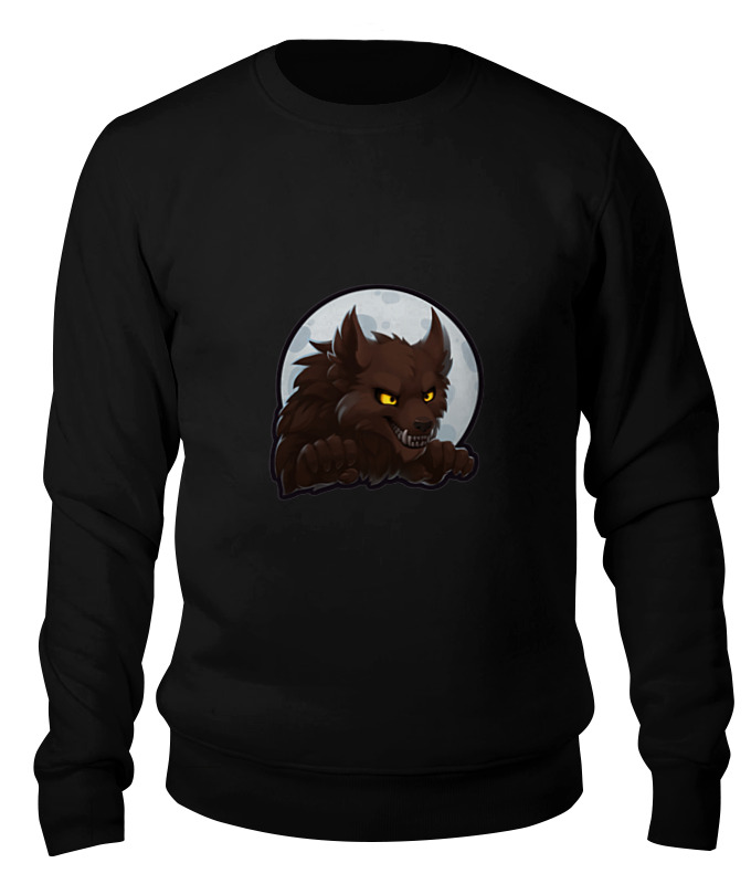 

Свитшот унисекс Printio Werewolf черный 2XL, Werewolf