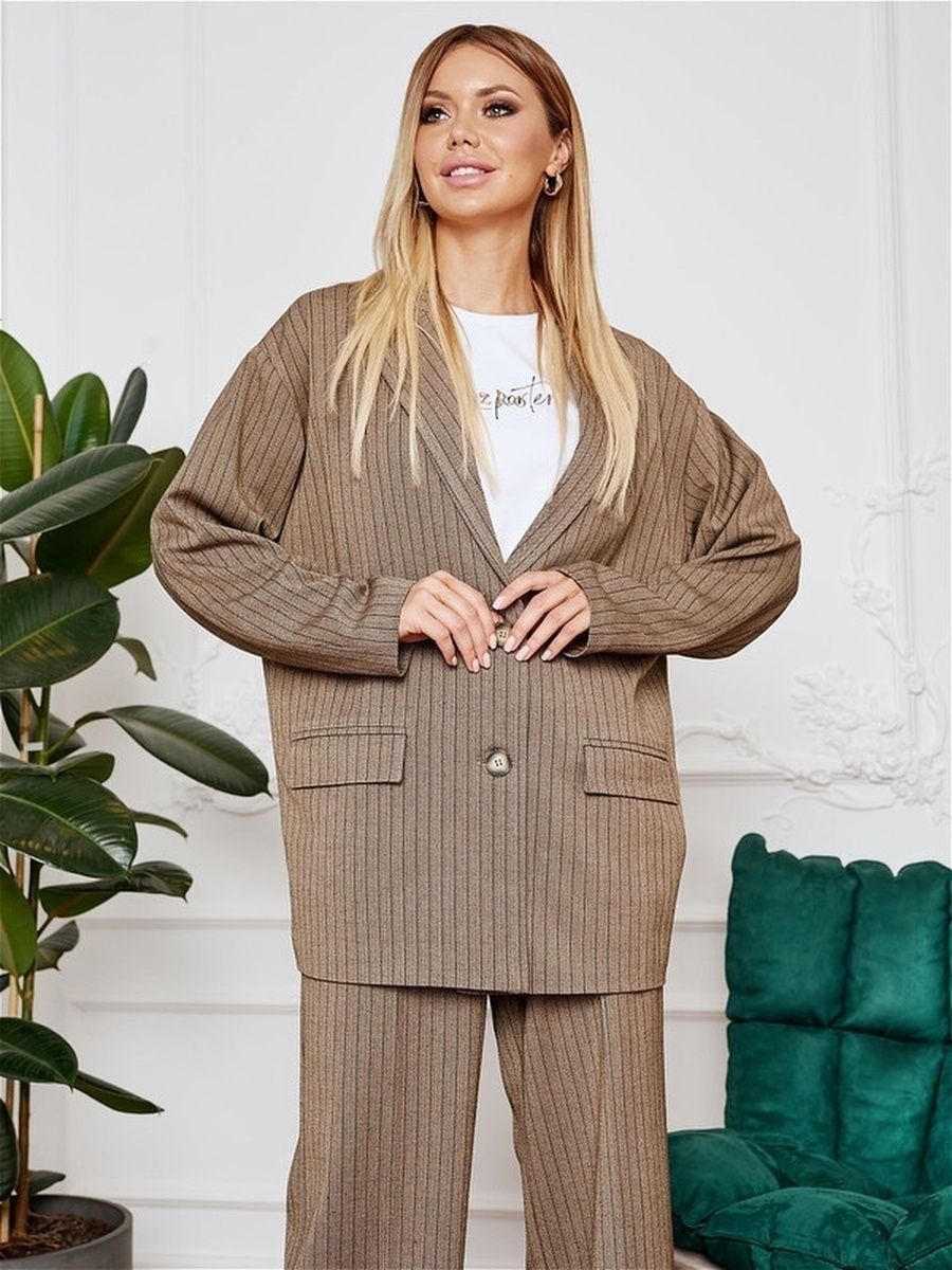 

Жакет женский AVEMOD AVE3541-1 коричневый 46 RU, AVE3541-1