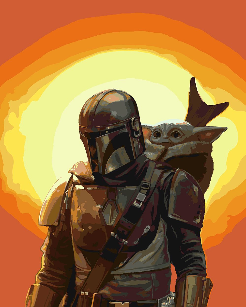 

Картина по номерам Красиво Красим Мандалорец - На закате, 70 х 90 см, Мандалорец - На закате