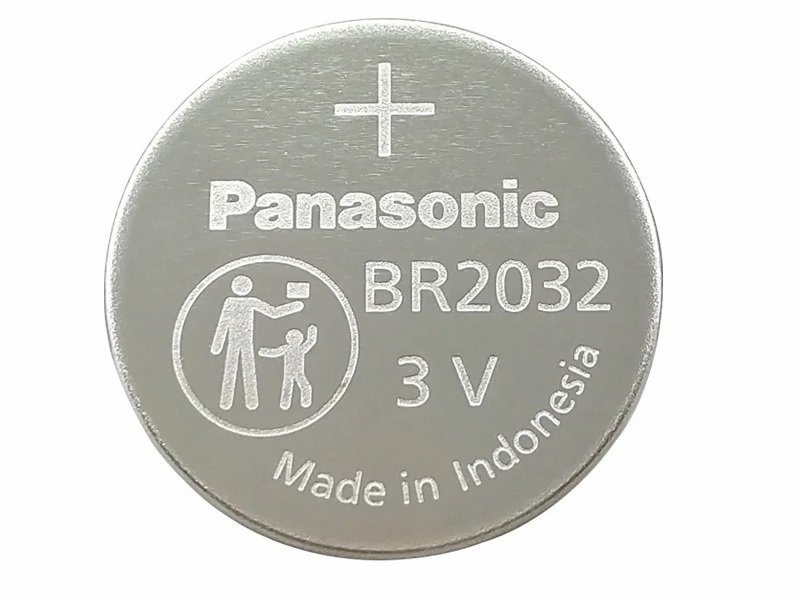 Батарейка литиевая Panasonic BR2032 (3V) для биоса, 200.01406