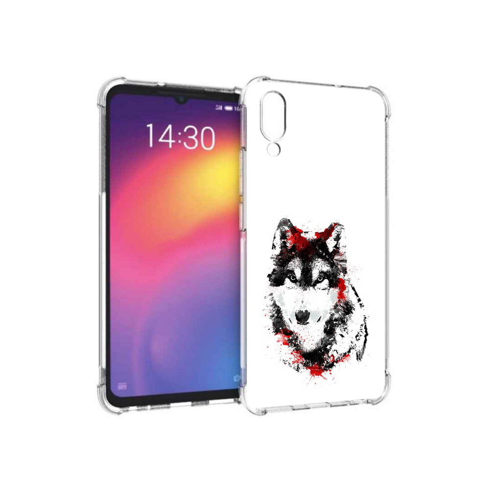 

Чехол MyPads Tocco для Meizu Note 9 кровавый волк (PT134513.88.416), Прозрачный, Tocco