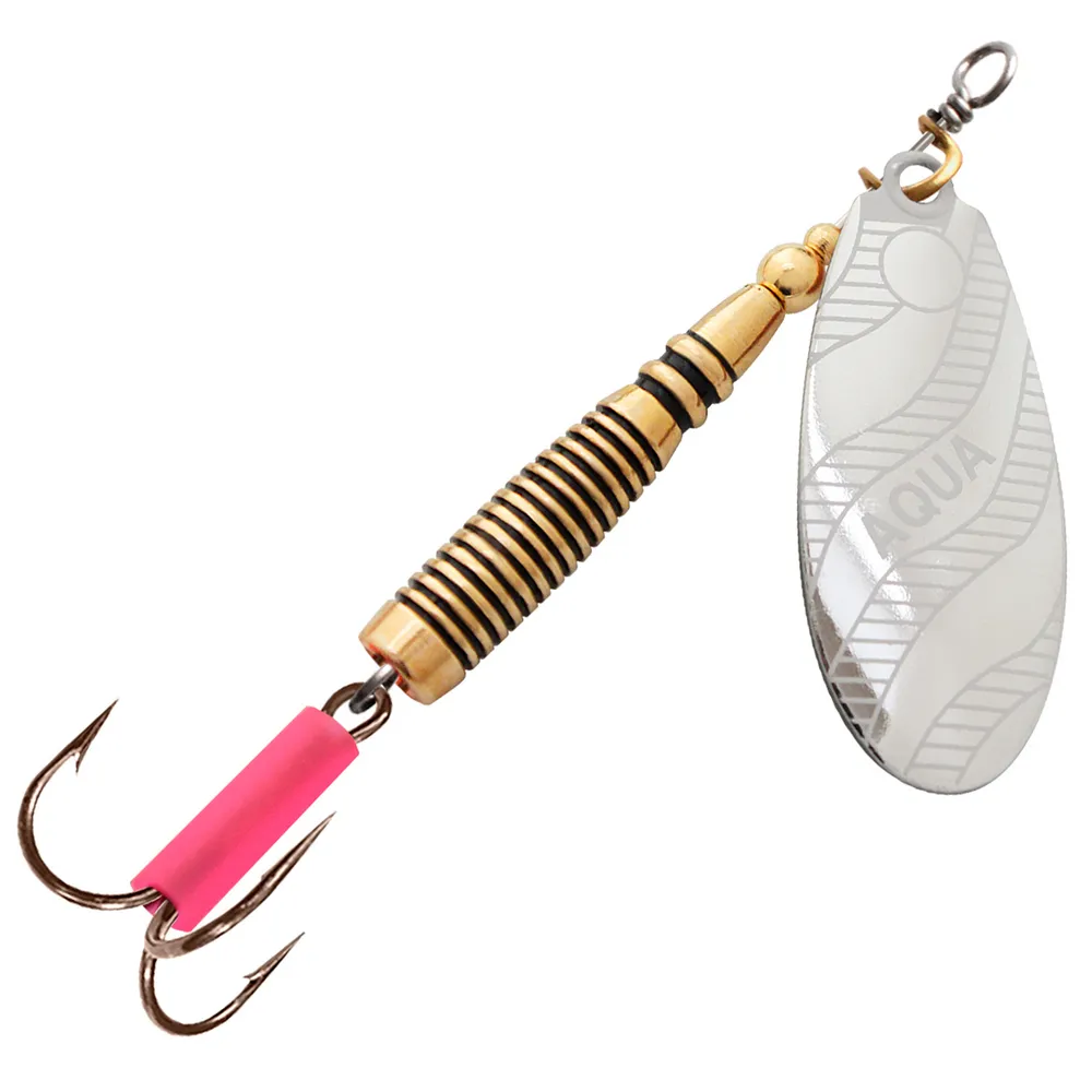 фото Блесна для рыбалки aqua veltic 9,0g, лепесток № 2, цвет 01 (серебро), 1 штука