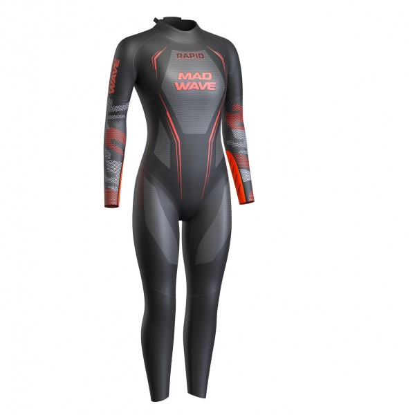 фото Гидрокостюм mad wave women wetsuit rapid, черный, xs int