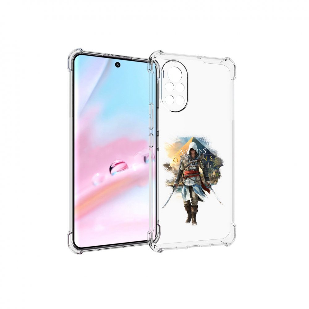 

Чехол MyPads Ассасин для Huawei Nova 8 (ANG-LX1), Прозрачный, Tocco