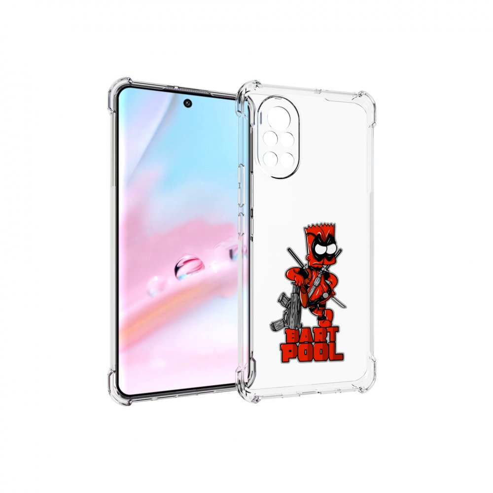 

Чехол MyPads Барт-Пул для Huawei Nova 8 (ANG-LX1), Прозрачный, Tocco