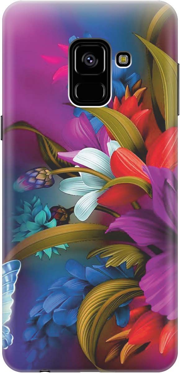 

Чехол на Samsung Galaxy A8 (2018) с принтом "Фантастические цветы", Зеленый;красный, 1185