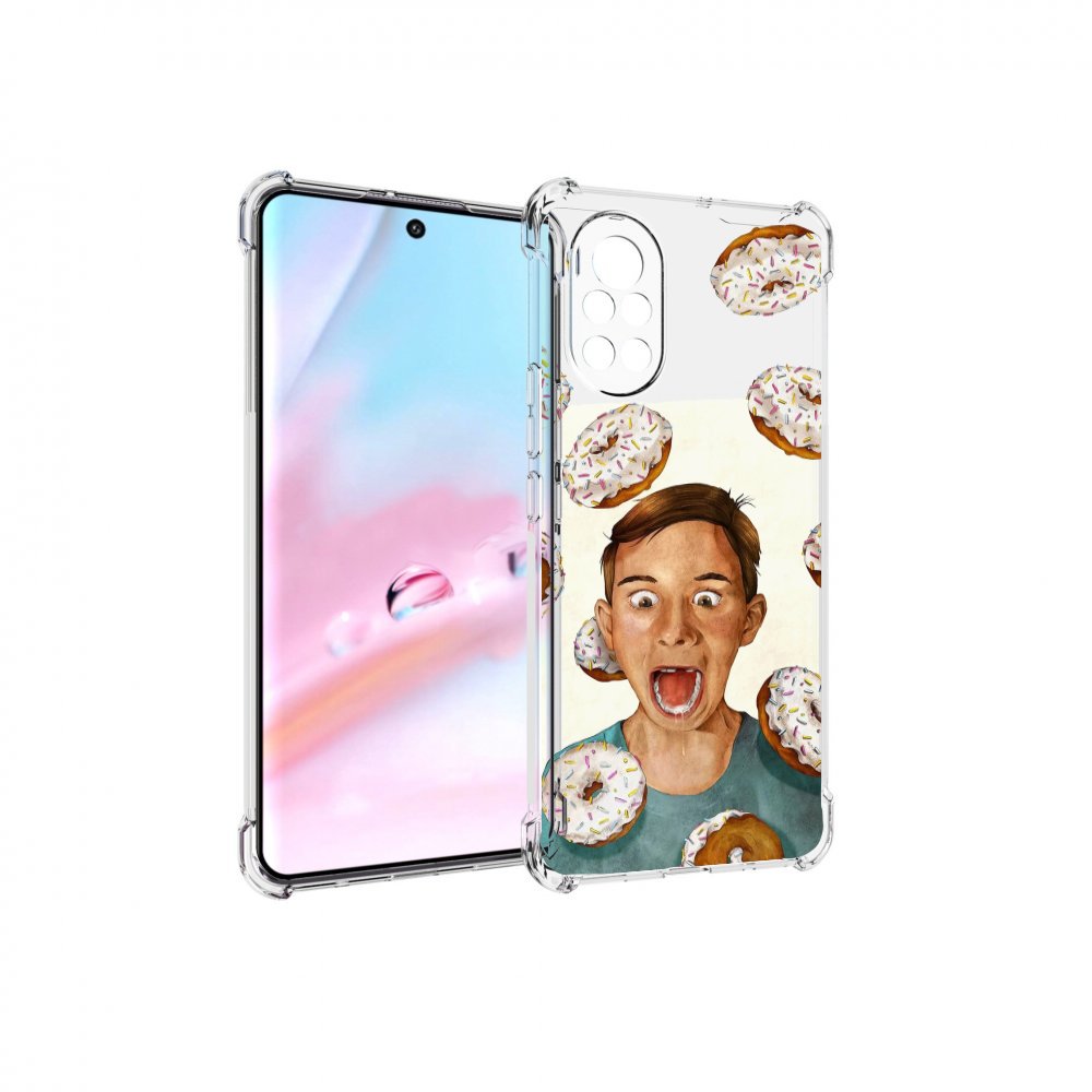 

Чехол MyPads Бешенные-пончики для Huawei Nova 8 (ANG-LX1), Прозрачный, Tocco