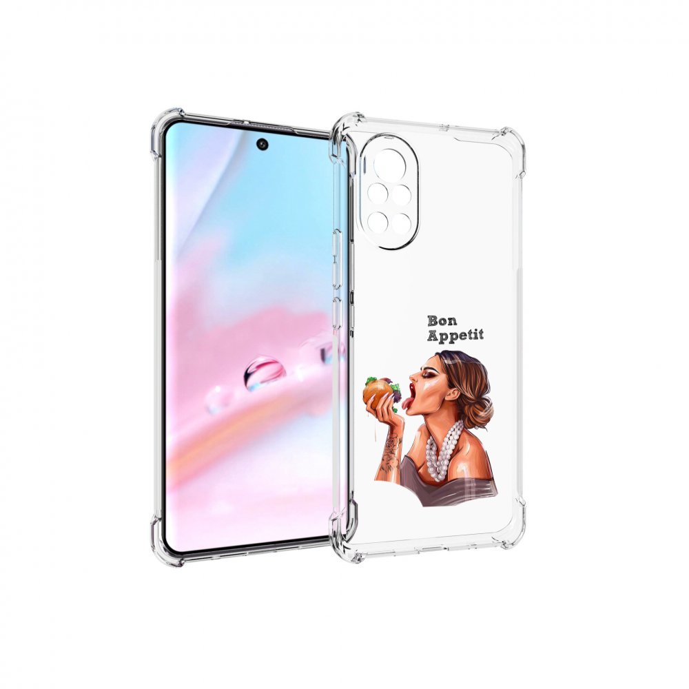 

Чехол MyPads Бон-аппетит для Huawei Nova 8 (ANG-LX1), Прозрачный, Tocco