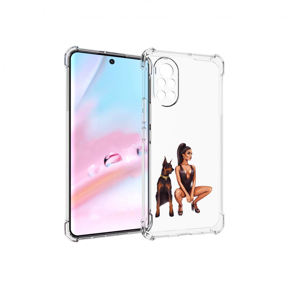 

Чехол MyPads Борзая-девушка для Huawei Nova 8 (ANG-LX1), Прозрачный, Tocco