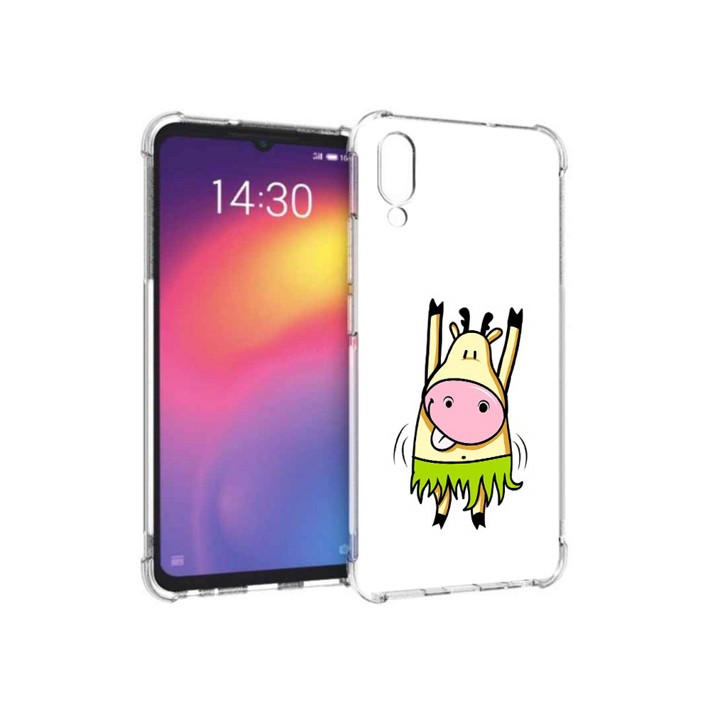 

Чехол MyPads Tocco для Meizu Note 9 Веселая корова (PT134513.88.42), Прозрачный, Tocco