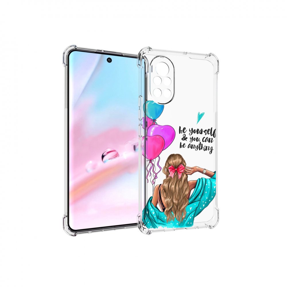

Чехол MyPads Будь-собой для Huawei Nova 8 (ANG-LX1), Прозрачный, Tocco