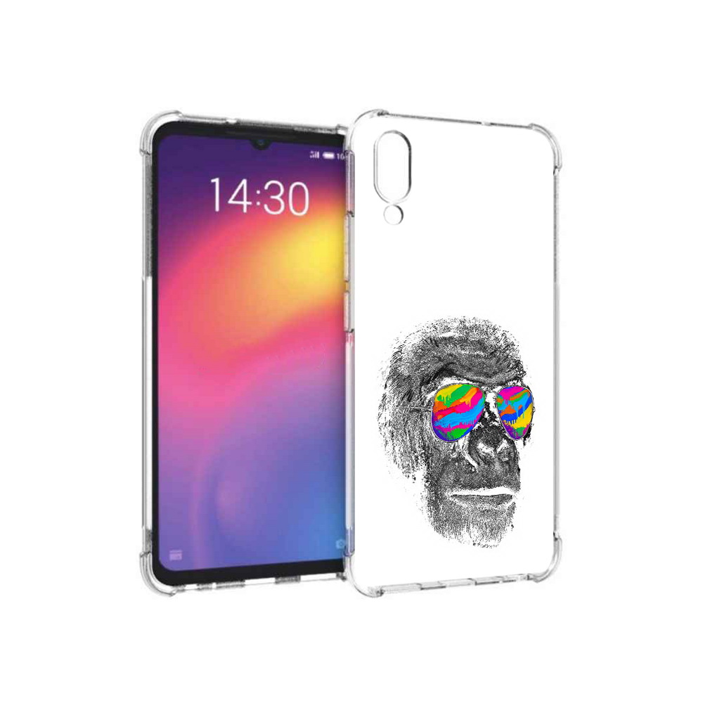 

Чехол MyPads Tocco для Meizu Note 9 крутая обезьяна в очках (PT134513.88.422), Прозрачный, Tocco