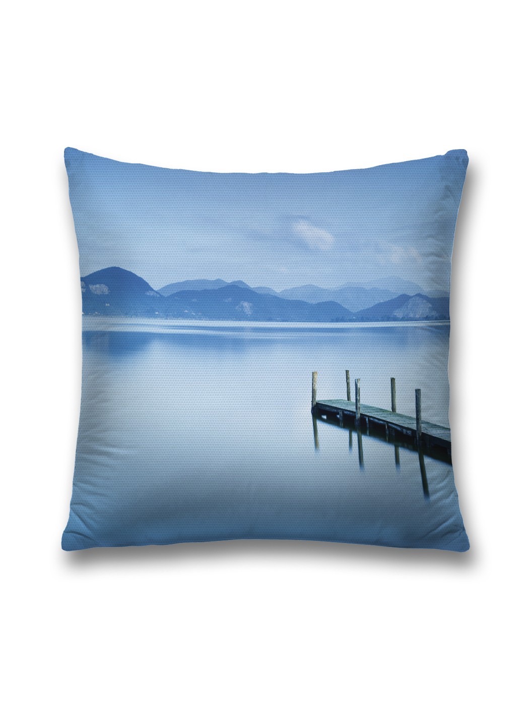 

Наволочка декоративная JoyArty "Безлюдный причал" на молнии, 45x45 см