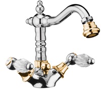 

Смеситель Webert ALEXANDRA для биде CHROME-GOLD AL710402017 40095