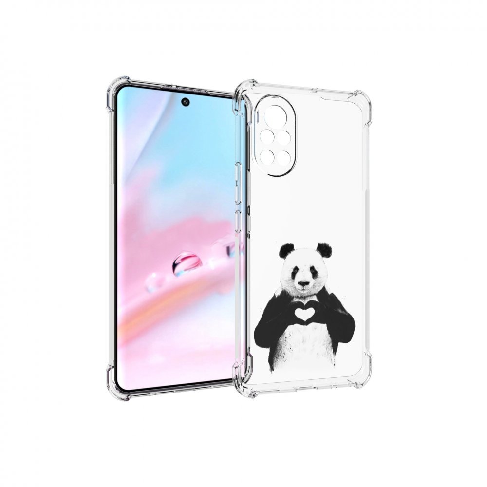 

Чехол MyPads Влюбленная панда для Huawei Nova 8 (ANG-LX1), Прозрачный, Tocco