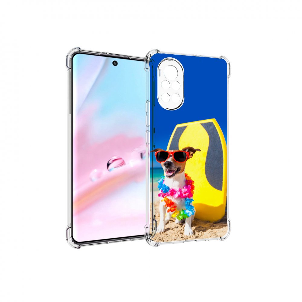 

Чехол MyPads Гавайская-собака для Huawei Nova 8 (ANG-LX1), Прозрачный, Tocco