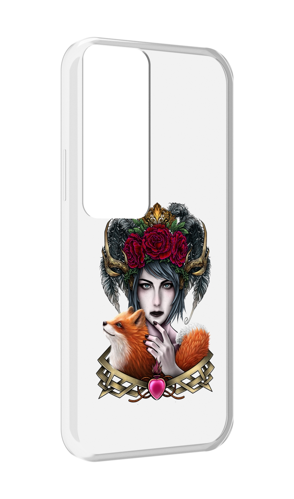 

Чехол MyPads девушка с лисой для Tecno Pova Neo 2, Прозрачный, Tocco