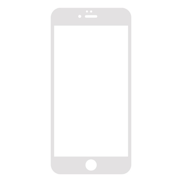 

Защитное стекло Krutoff для iPhone 6/6S белое, Iphone