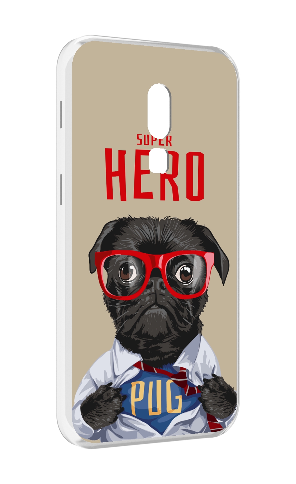 

Чехол MyPads Герой-PUG для Meizu V8, Прозрачный, Tocco