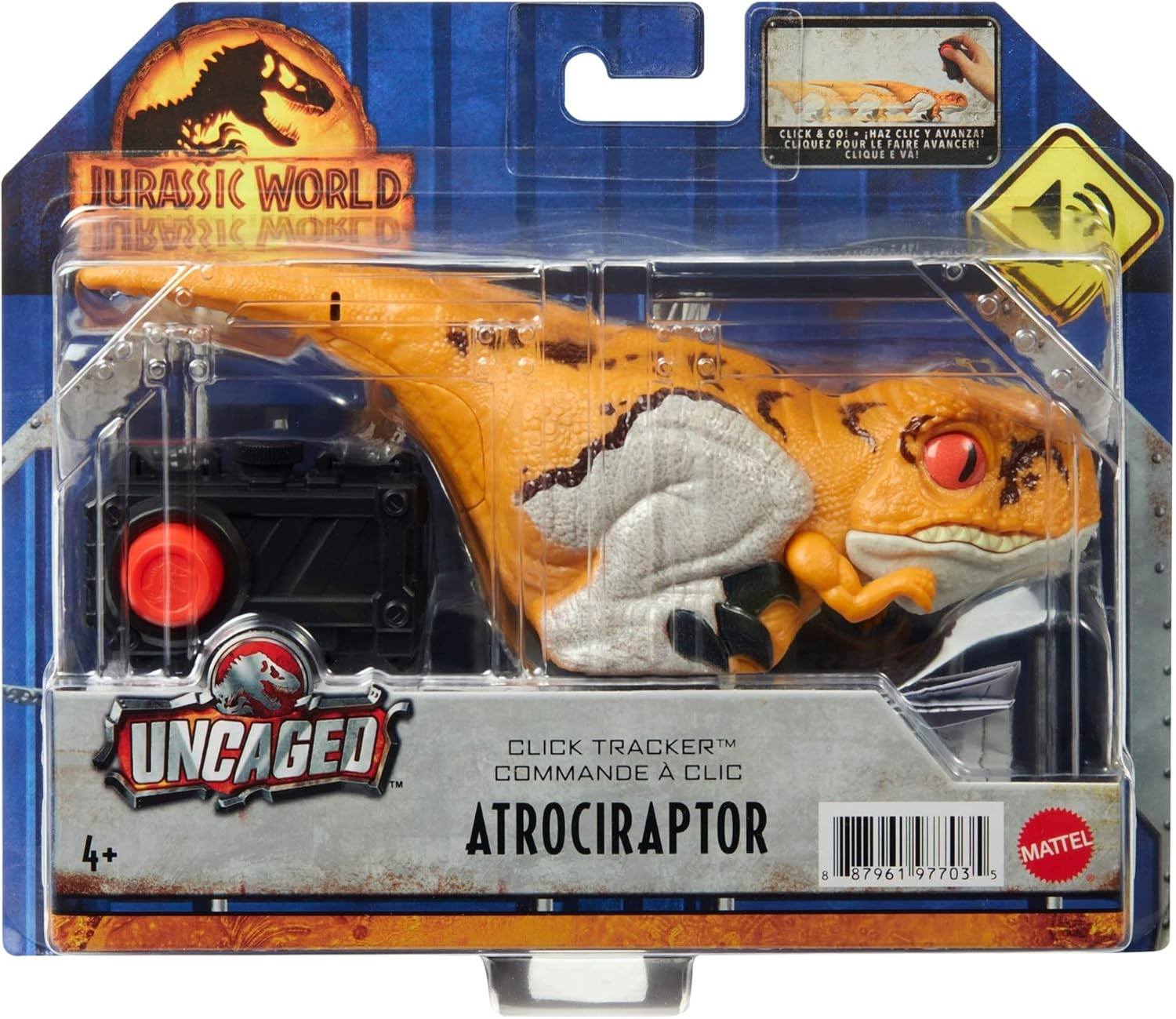 

Фигурка Jurassic World Atrociraptor Click Tracker HBD53