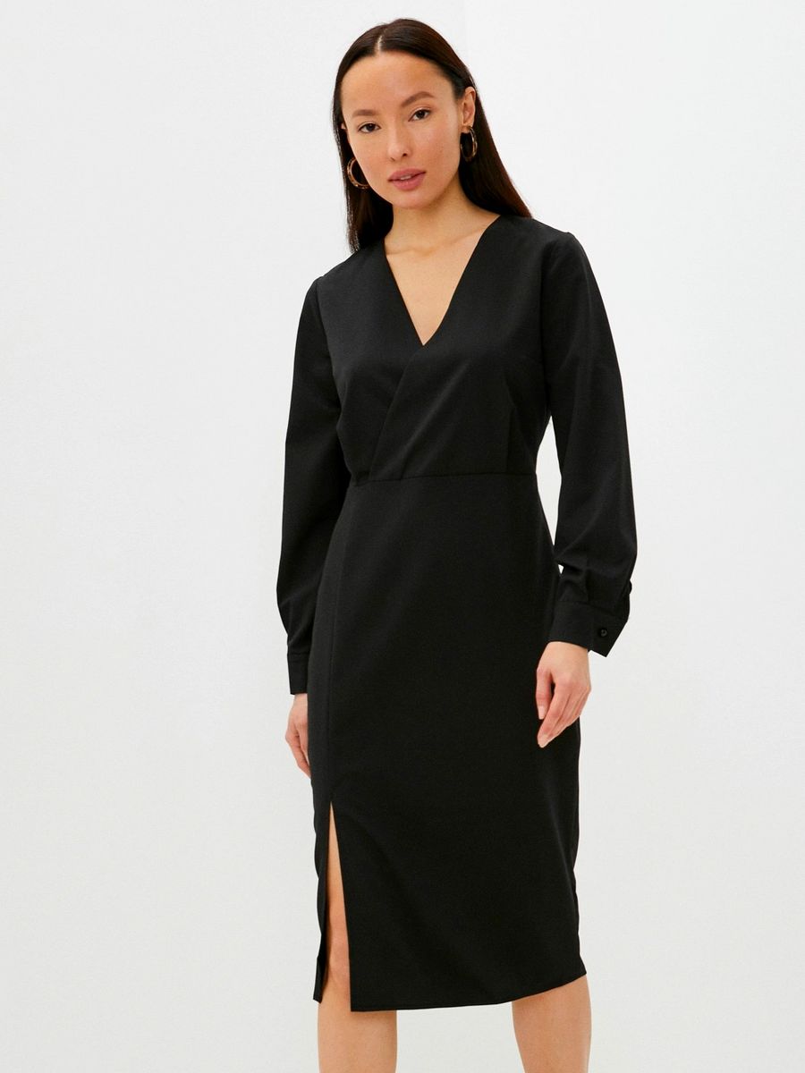 

Платье женское AVEMOD AVE3672 черное 50 RU, Черный, AVE3672