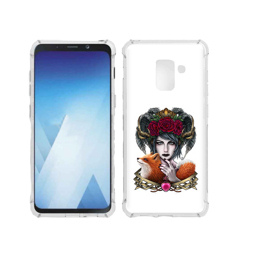 Чехол MyPads Tocco для Samsung Galaxy A5 (2018) девушка с лисой (PT95317.573.314)