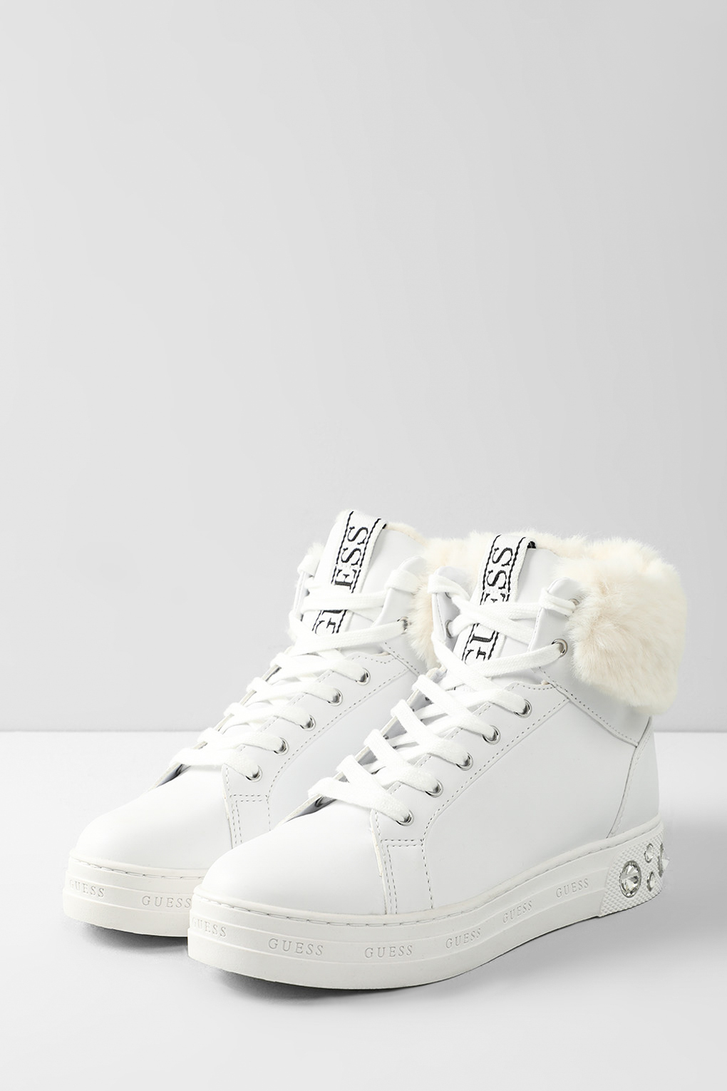 

Кеды женские Guess FL8RKU ELE12 белые 39 RU, FL8RKU ELE12