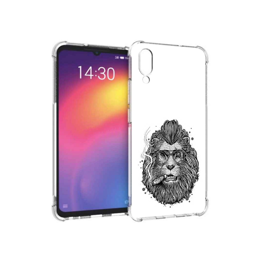 

Чехол MyPads Tocco для Meizu Note 9 курящий лев (PT134513.88.432), Прозрачный, Tocco