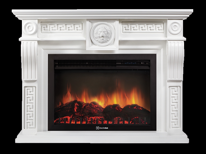 

Каминокомплект Electrolux Vittoriano 26/30 с очагом EFP/P-3020LS белёный дуб