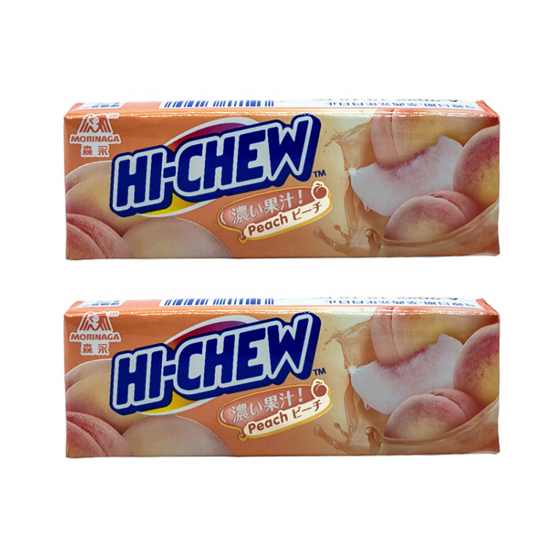 Конфеты жевательные Morinaga Hi-Chew персик, 2 шт по 35 г