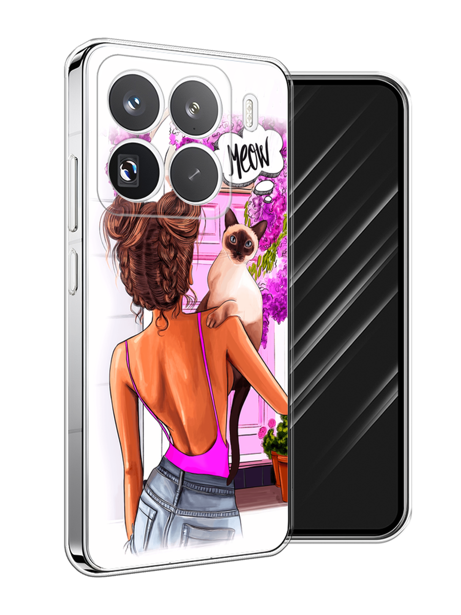 

Чехол Awog на Xiaomi 15 Pro "Девушка с кошкой", Розовый;коричневый, 323750-1