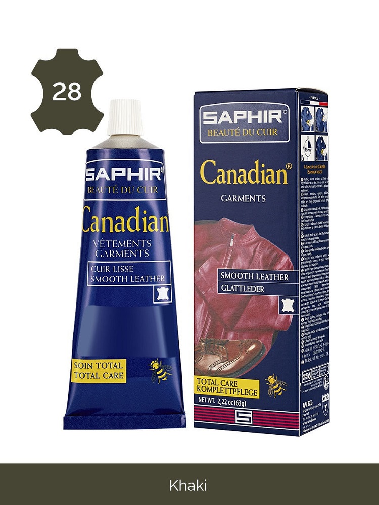 

Крем-краска для гладкой кожи Saphir Canadian Khaki (Хаки) 75 мл, Зеленый, Canadian