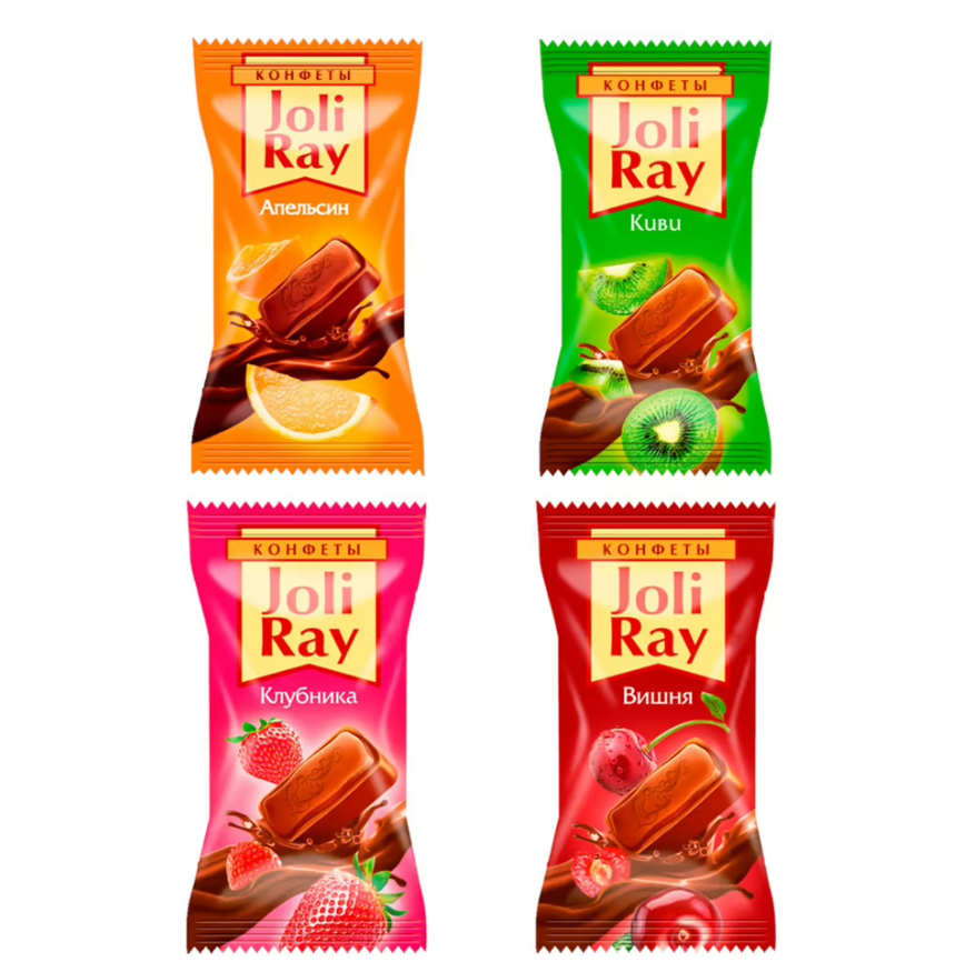 

Конфеты шоколадные Сибирская белочка Joli Ray микс с фруктово-ягодной начинкой