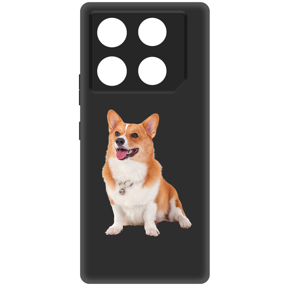 

Чехол-накладка Krutoff Soft Case Корги для INFINIX GT 20 Pro черный