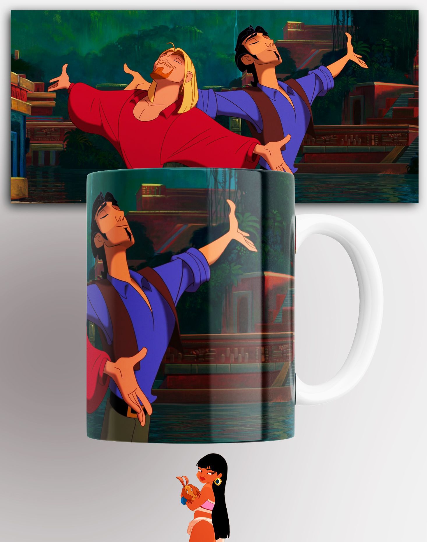 

Кружка мультфильм Дорога на Эльдорадо The Road to El Dorado Тулио и Мигельс принтом, Кружка мультфильм Дорога на Эльдорадо The Road to El Dorado Тулио и Мигель с принтом 330 мл