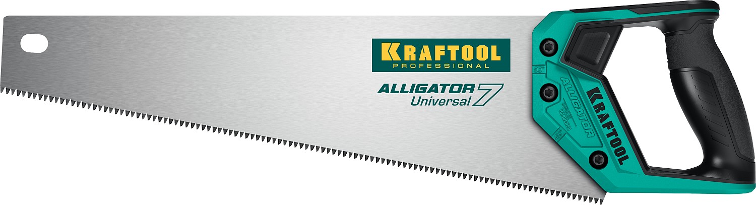 Универсальная ножовка Kraftool Alligator Universal 7 15004-40_z01 400 мм ножовка kraftool alligator universal 7 550 мм 7 tpi 3d зуб универсальная