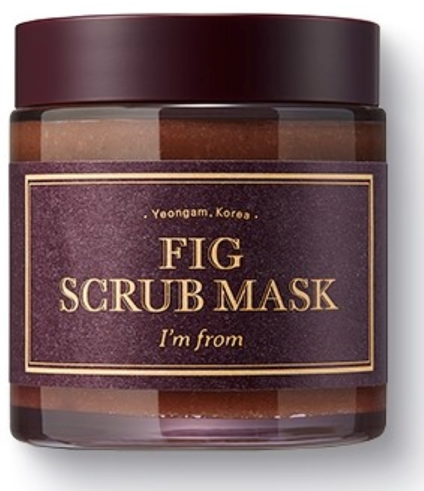 Регулярная маска I'm From Fig scrub Mask purederm маска для лица гелевая укрепляющая с черным комплексом