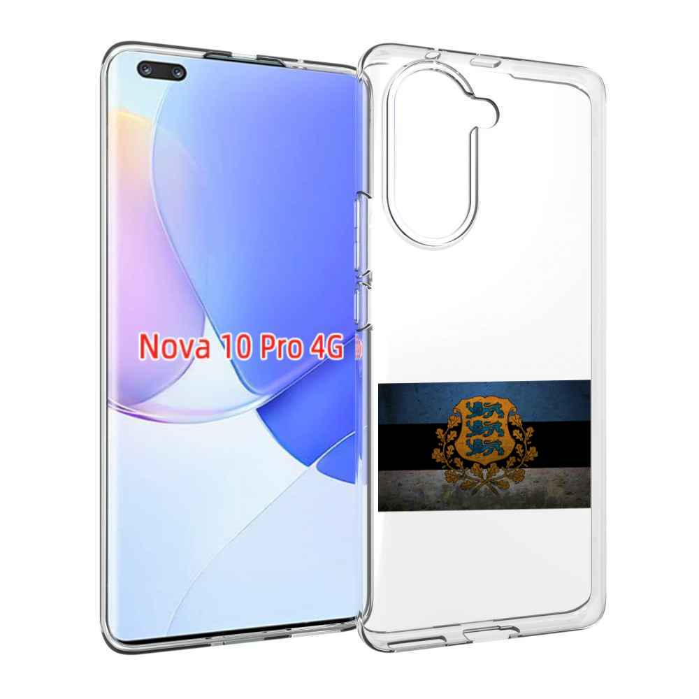 Чехол MyPads герб флаг эстонии-1 для Huawei Nova 10 Pro противоударный