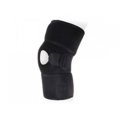 Купить Бандаж на коленный сустав Ttoman универсальный разъёмный KS-053, черный, one size, неопрен
